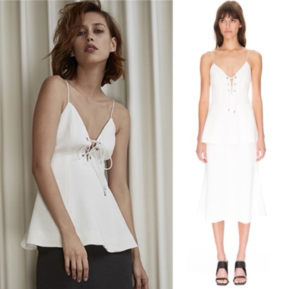 Lace Up Top by CMEO Collective For The People